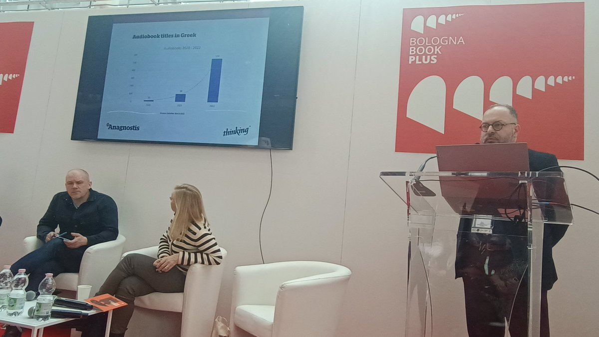javiercelaya's tweet photo. Emergen nuevos mercados de audiolibros en Europa. Grecia se suma a la creciente tendencia de contenidos audio (podcasts, audiolibros, audioseries, etc). Muchas similitudes con el inicio del mercado español @bolognabookplus #BBPlus23 https://t.co/wzUcNWgYUE