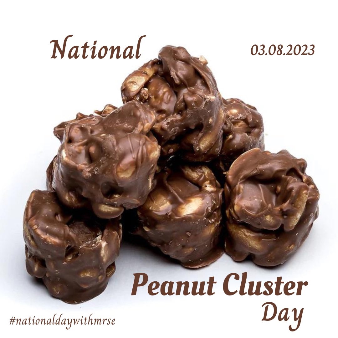 NationalDayMrsE's tweet photo. Happy National Peanut Cluster Day!
#nationaldaywithmrse #NationalPeanutClusterDay #PeanutClusterDay #peanutclusters
https://t.co/vBKfga7yOb https://t.co/9sdUFV9Izi