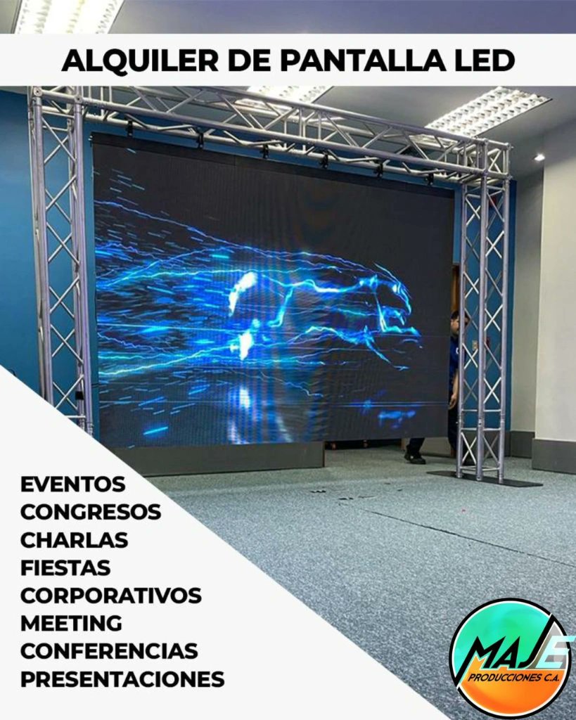 majeeventos1's tweet photo. El mejor servicio en alquiler de pantallas led lo tenemos a la disposición, solo contáctanos y solicita tu presupuesto. #14-picante
#eventos #Venezuela #alquilerdeequipos
#8marzo2023 #DiaInternacionalDeLaMujer https://t.co/kv03eI2SW1