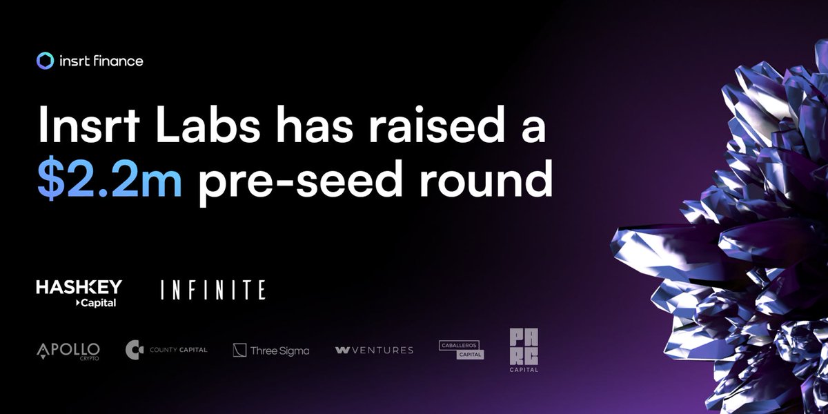 SmartCryptoNew1's tweet photo. 🔑 @insrtfinance raised $2.2M in pre-seed round
🔑 #Insrt is a permissionless access layer providing retail users, treasuries, and institutions with a seamless experience in getting exposure and speculating with #NFTs assets
🔽 INFO
https://t.co/poKhSFtIwB
#SCN1 https://t.co/mn2ugbCWaU