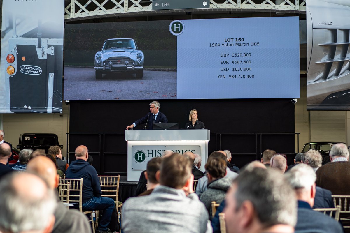 The Classic Car Show (@tccsuk) on Twitter photo Our live auction with <a href="/Historics/">Historics Auctions</a> saw some beautiful cars find new homes.
Over 100 cars were on sale with a 1964 Aston Martin DB5 being sold at £611,280 including commission.
What car would you make a bid on at Auction? Comment below ⬇️
#LondonClassicCarShow2023 #LCCS Our live auction with <a href="/Historics/">Historics Auctions</a> saw some beautiful cars find new homes.
Over 100 cars were on sale with a 1964 Aston Martin DB5 being sold at £611,280 including commission.
What car would you make a bid on at Auction? Comment below ⬇️
#LondonClassicCarShow2023 #LCCS