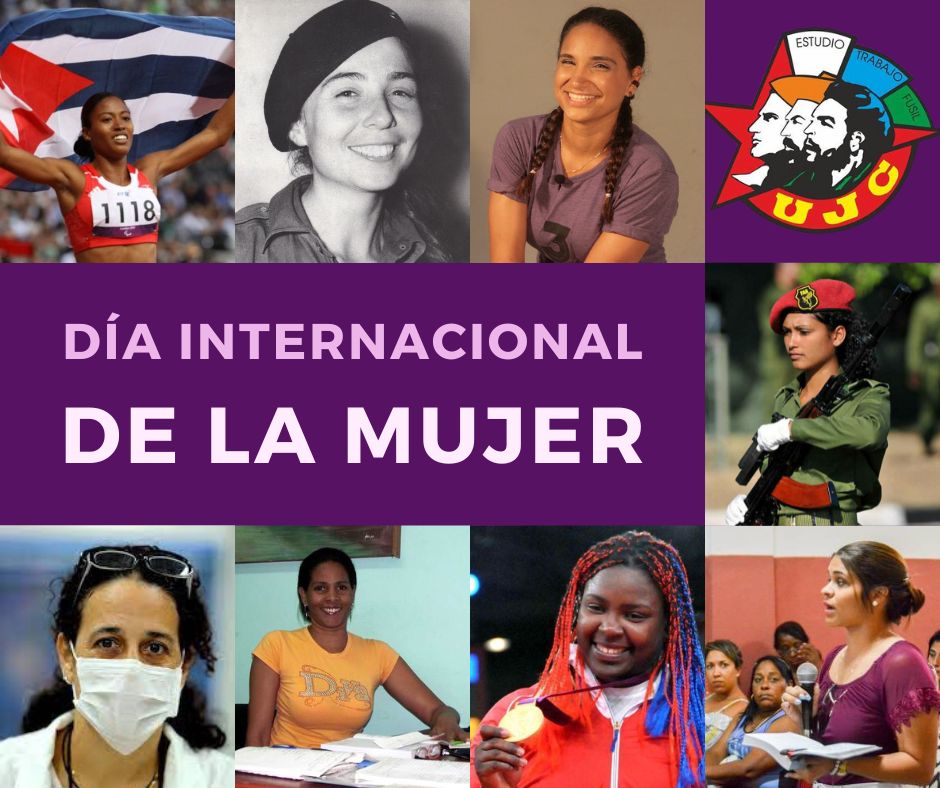 Muchas felicidades a nuestras aguerridas Marianas, flores autóctonas de la #Revolución. Guerreras incansables, amigas, hermanas, madres, novias, simplemente MUJERES CUBANAS. #MujeresEnRevolucion #Cuba #UJC @aylinalvarezG @DiazCanelB @FMC_Cuba