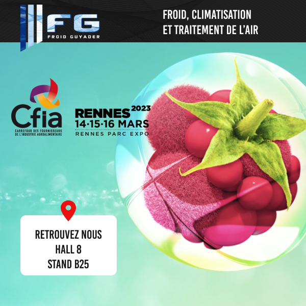 guyader_froid's tweet photo. Nous vous donnons rendez-vous au #CFIA Rennes, l’événement incontournable de l’industrie agro-alimentaire.

📅 les 14, 15 et 16 mars,
📍 au Rennes Parc Expo,
▶️ stand B25 - Hall 8

Recevez votre badge gratuitement ici: https://t.co/cTUAu0EbLs
#froid #Industrie #agroalimentaire https://t.co/aYmIOYXX91