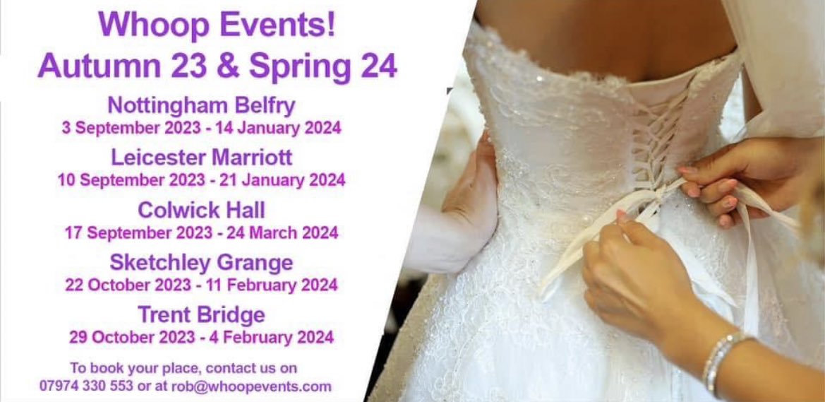 Our Autumn 23 & Spring 24 wedding shows are now available to book! #wedding #weddingshow