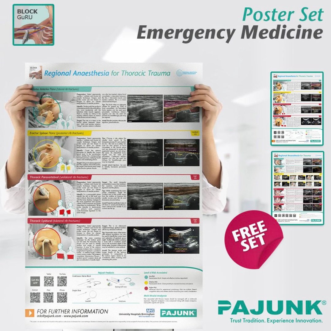 PajunkUK's tweet photo. We have created these BLOCK GuRU posters in co-operation with University Hospital of Birmingham for you. Order now for free by contacting info@pajunk.co.uk
@raguruapp 
#pajunk #pajunkeducation #reliablepartner #regionalanaesthesia #painmanagement #education #raguru #nerveblocks https://t.co/e5QygTibHx