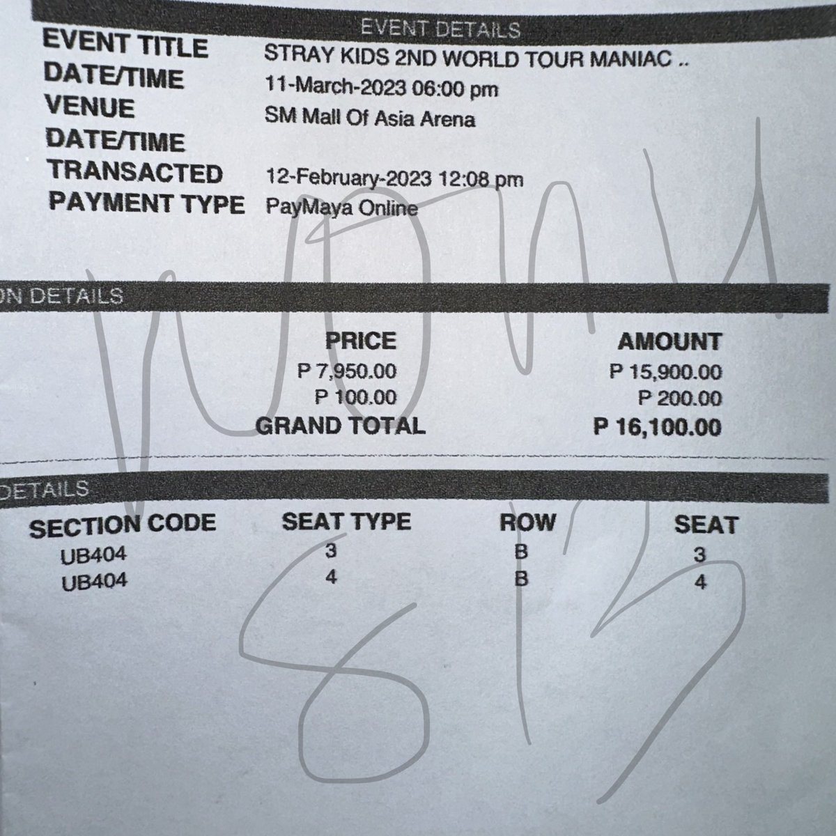 wonu813's tweet photo. [for exposure] wts stray kids ph

IC !!

— (2) ub 404 row B seat 3 &amp; 4
- same price
- meet up on dday or anytime before con
- dp: ₱200 to reserve, the rest on meet up
- can sdd but prefer meet up

can do all authentication/verification ! :)

rfs: impulsive royalty A buyer 🧎🏻‍♀️🧎🏻‍♀️ https://t.co/1Zy5z1f1OU