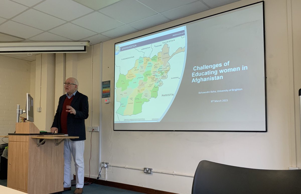 Dr Bahawodin Baha giving voice to the atrocities and injustice that women and girls are experiencing in Afghanistan since 15th August 2021 <a href="/uniofbrighton/">University of Brighton</a>