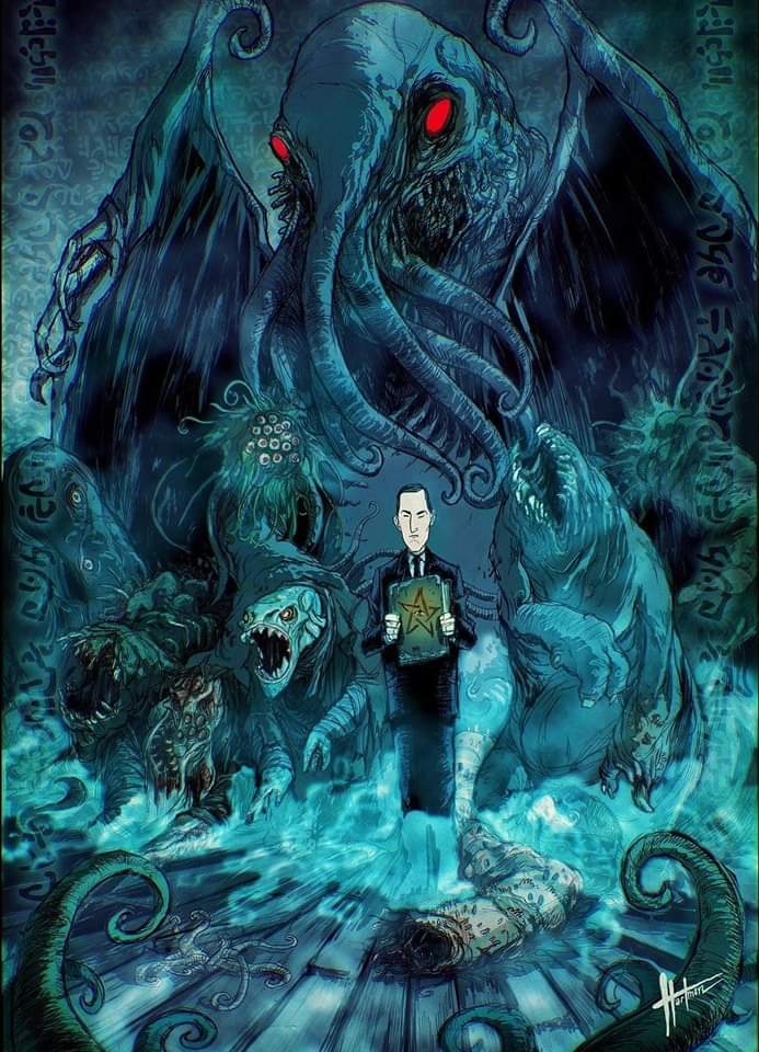 RYodalego's tweet photo. 🎨Ilustración de #DavidHartman
#HPLovecraft #Lovecraft #Cthulhu
#terror #horror #CosmicHorror
#HorrorCosmico #art #artist #arte https://t.co/wRjOcEEmof