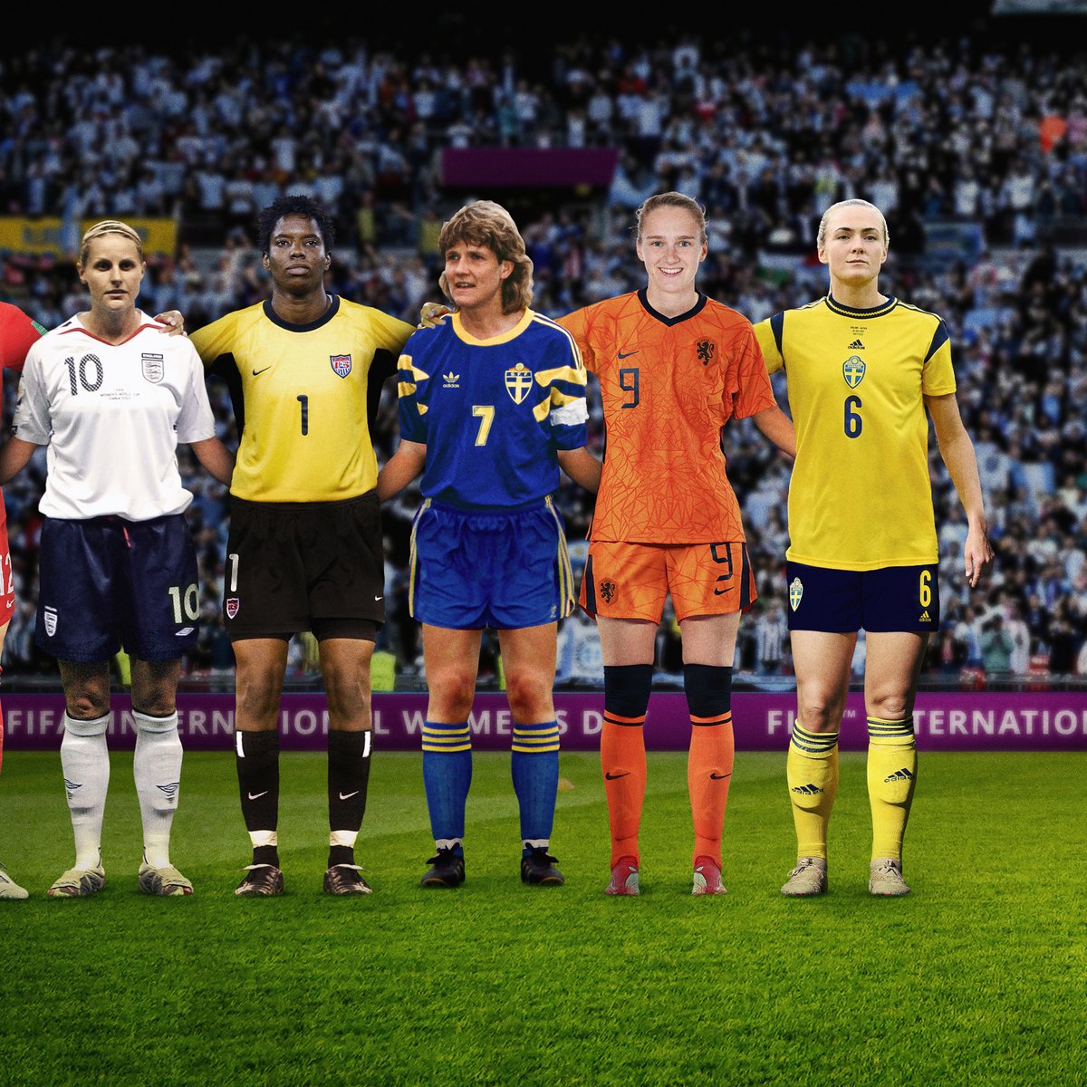 FIFAWWC's tweet photo. Happy #InternationalWomensDay! ✨💜