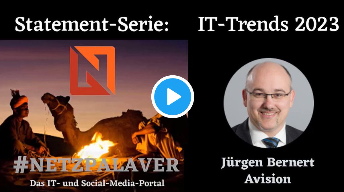 netzpalaver's tweet photo. Welcher IT-Trend ist der ausschlaggebendste in 2023?

Statement von Björn Brundert, @vmware_de 
Statement von Jürgen Bernert, #Avision
Statement von Florian Schönknecht, #Eramon

#KI #künstlicheIntelligenz #GreenIT #Energieeffizienz #CO2 #UCC #ITSM

https://t.co/U4wukfjXWn https://t.co/w6UlWk8J15