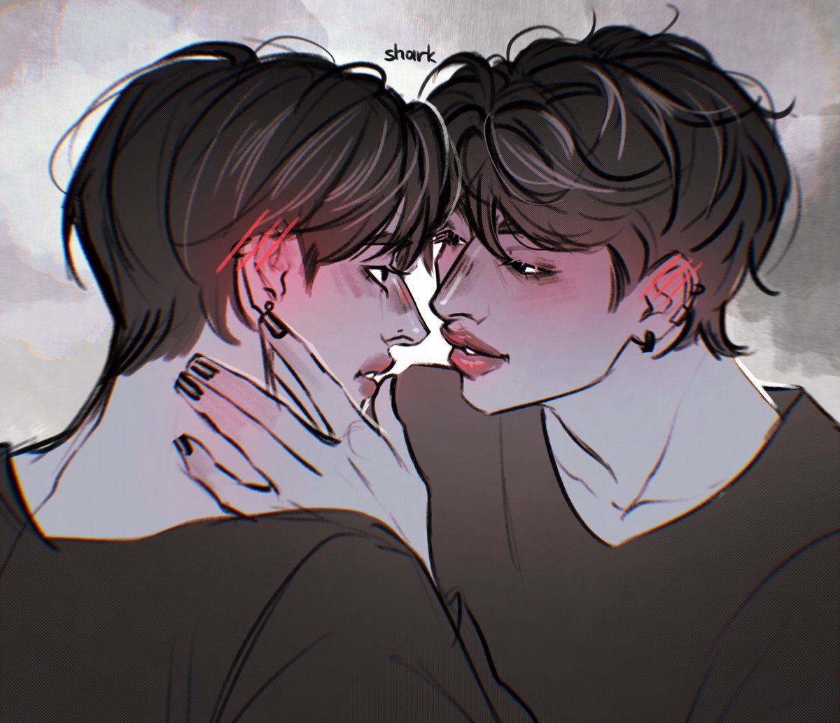 ssssharkyyyy's tweet photo. Love💕 #MinChan #BangHo #BangChan #LeeKnow #Straykidsfanart #skzfanart https://t.co/4PLMSPBN00