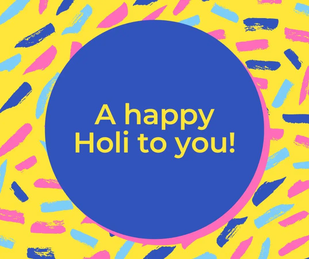 Wishing a happy and colourful Holi to all of our families celebrating today!