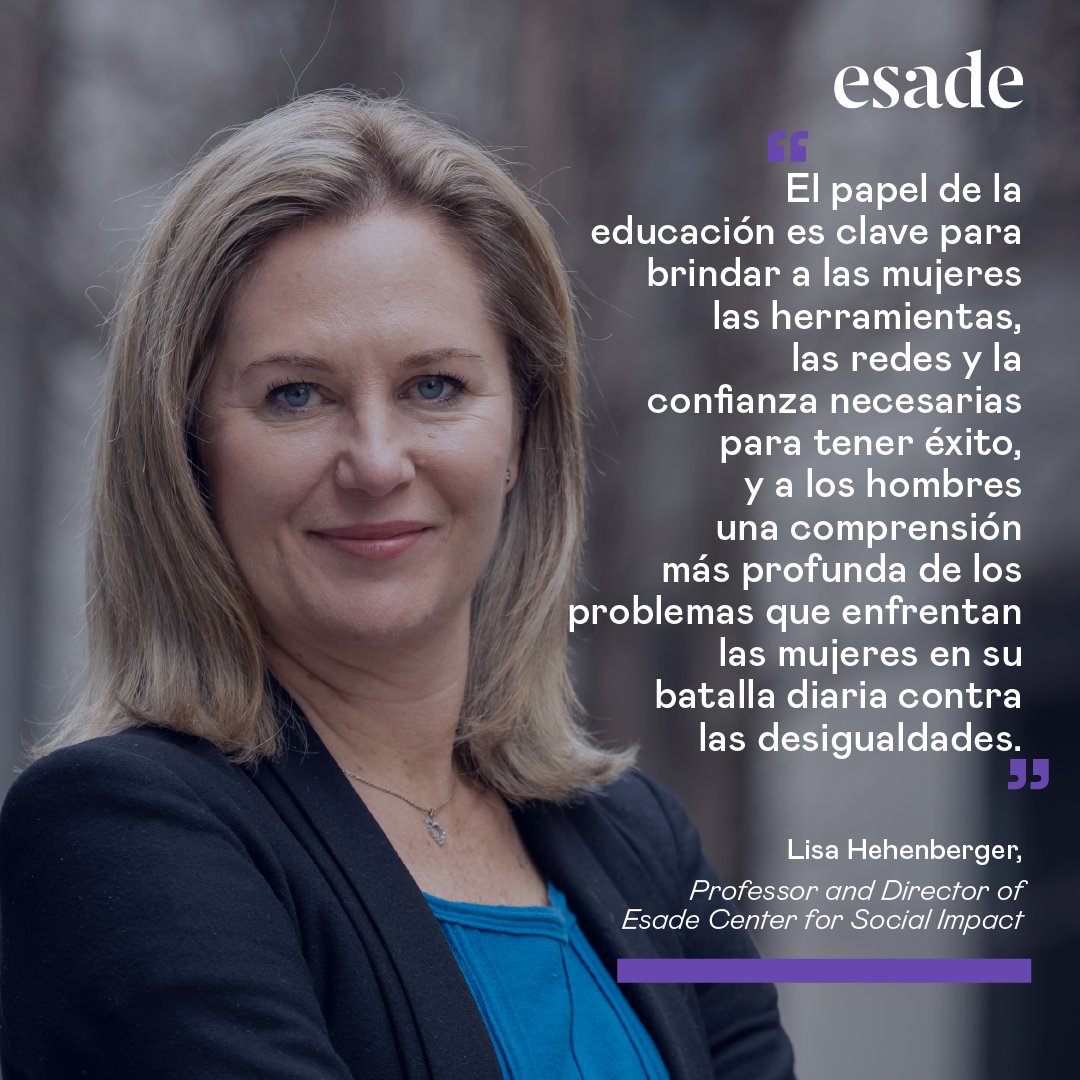 EsadeExecEd's tweet photo. 💜Hoy, #DiaDeLaMujer, y cada día, celebramos a todas las mujeres de la #EsadeFamily que, a través de la formación, la investigación y el debate social, contribuyen a construir un futuro más justo, diverso e igualitario. https://t.co/1H4yh4JuRW