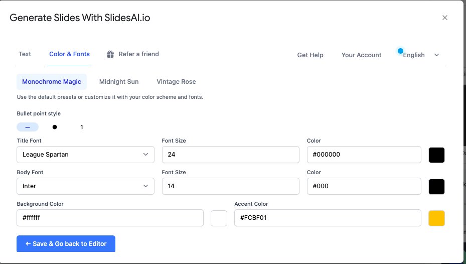RohitvNiranjan's tweet image. Nice new #AI feature on #GoogleSlides that helps you with Slides/Deck within minutes 

Also has the #MagicWrite feature where you can paraphrase, and add AI-recommended images. 

#GoogleAI #SlidesAIIO @GoogleAI