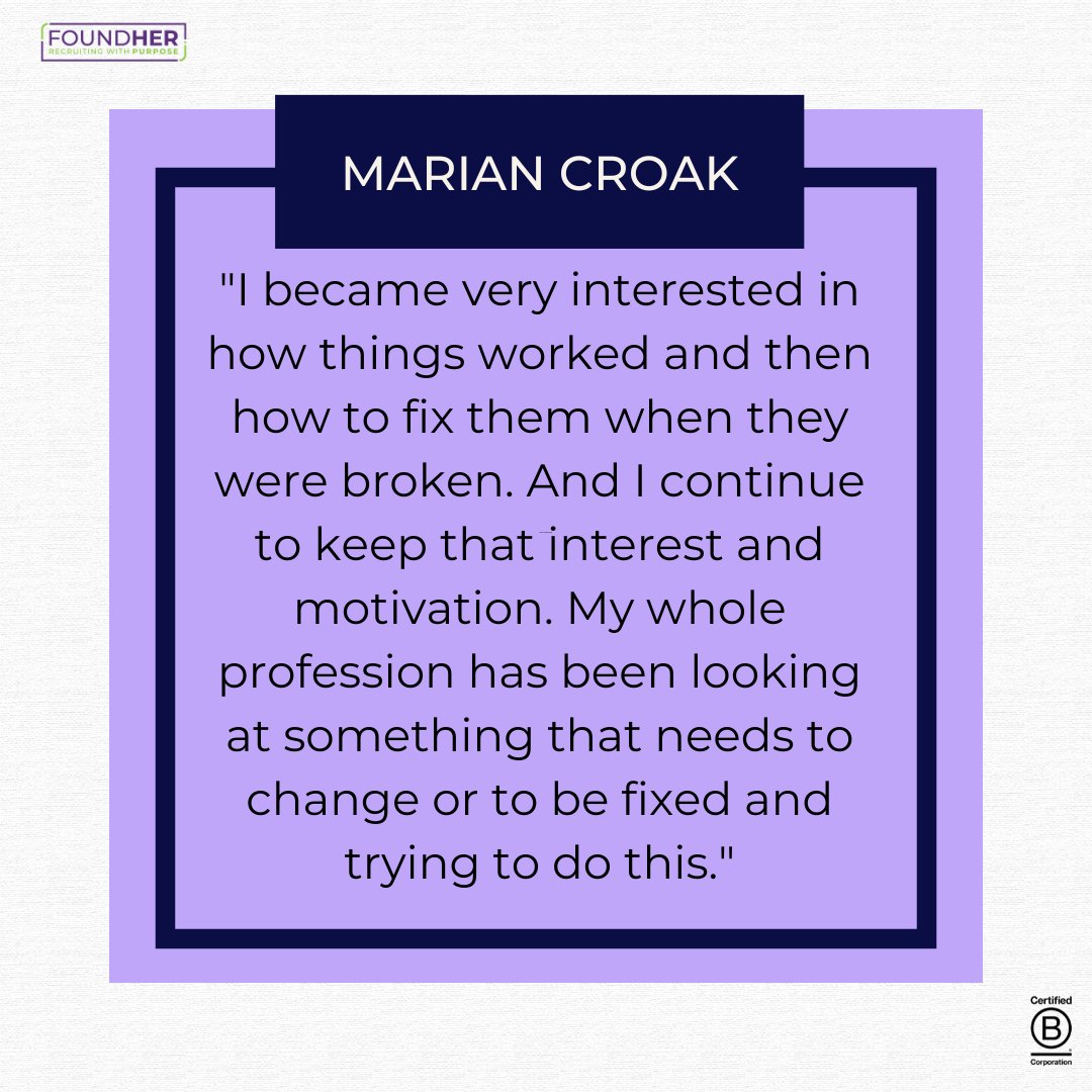 In honor of #womenshistorymonth and #internationalwomensday, we wanted to share this post from <a href="/femalequotient/">The Female Quotient</a> about the brilliant Marion Croak. Marion Croak invented the VoIP technology that video chats use, along with holding over 200 other patents.! buff.ly/3yoz0B4