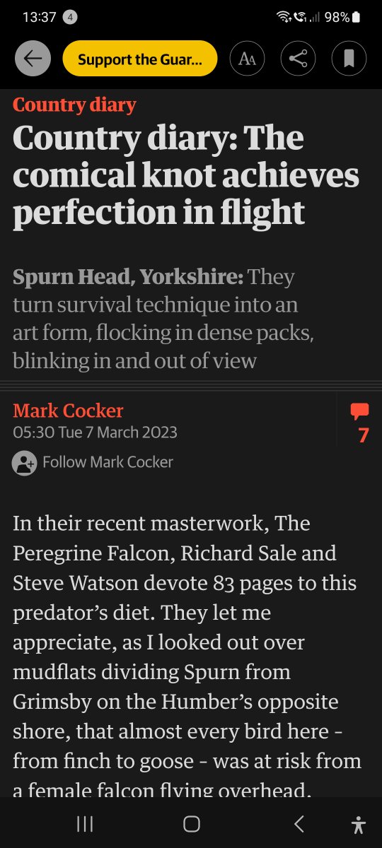 raptor_jimmi's tweet photo. 'The Peregrine Falcon' a 528-page monograph by Richard Sale & Steve Watson gets a plug from @MarkCocker2 in The Guardian - thank you! Available from #RaptorAid and the authors kindly donate 10% to our registered charity - link here:
https://t.co/lUFllKpXQ8 https://t.co/woKtYfZG2a