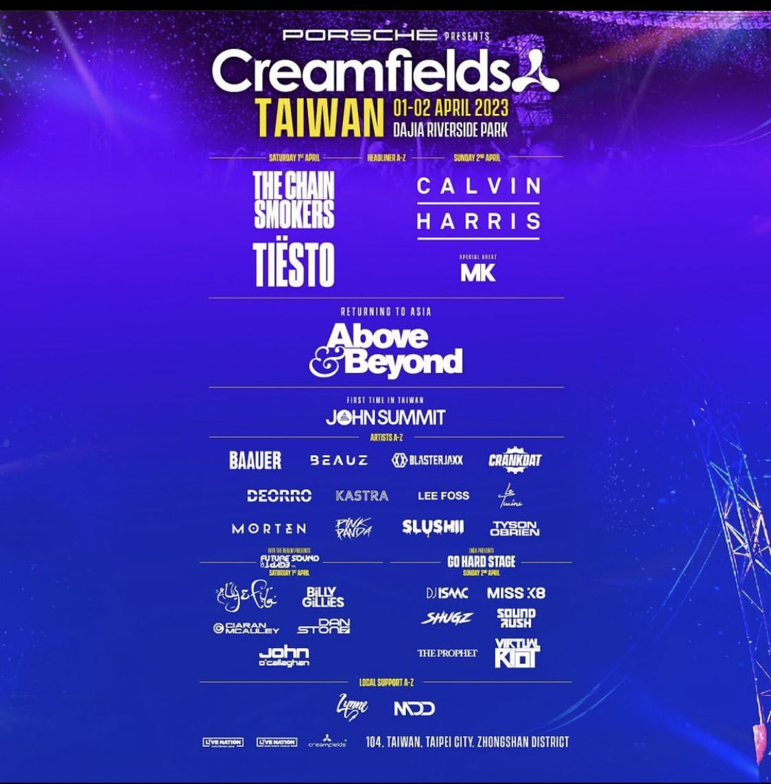 88taro_san's tweet photo. Cream fields台湾のヘッドライナーを抜いたら、大体Cream fields日本になる模様
まぁ喜んで行くんですが🥳
隣の芝生理論だけど、もうひと推し欲しい

#CreamfieldsJAPAN https://t.co/d3rjbx7hGL