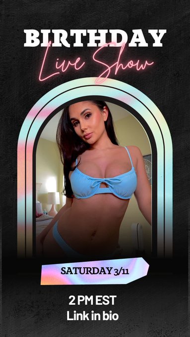 Celebrating my birthday a little early this weekend, Live show starts @ 2pm EST ???

Link in my bio~