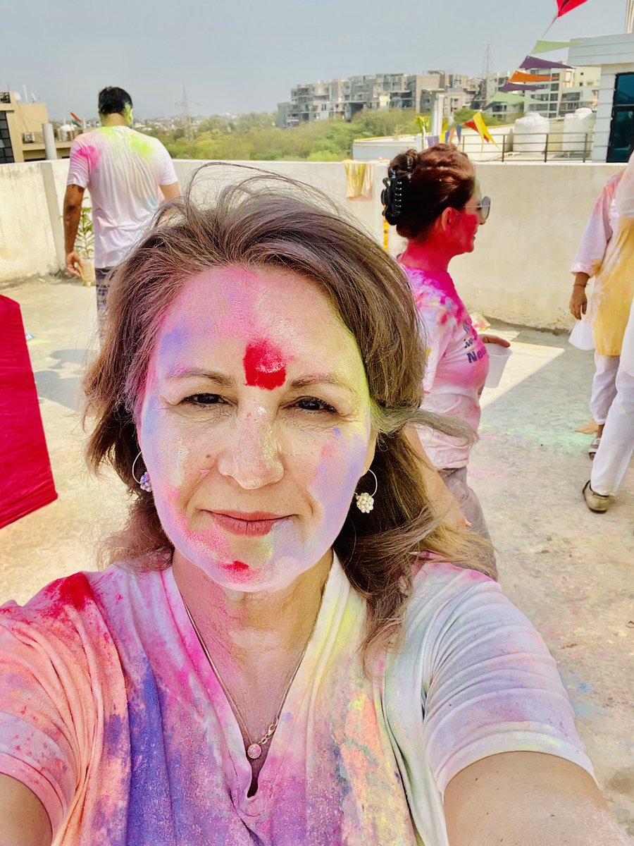 Happy holi from the roof top of Delhi🎈🎈🎈