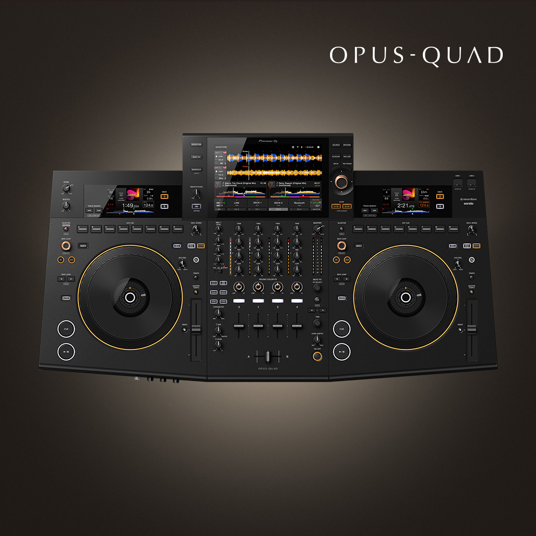 PioneerDJglobal's tweet image. Detail. Aesthetics. Playability. Get closer to the OPUS-QUAD, the latest all-in-one system with evolved features to add sophistication to your performance.  

Discover more: bit.ly/3J6f4ZN 

#OPUSQUAD #PioneerDJ