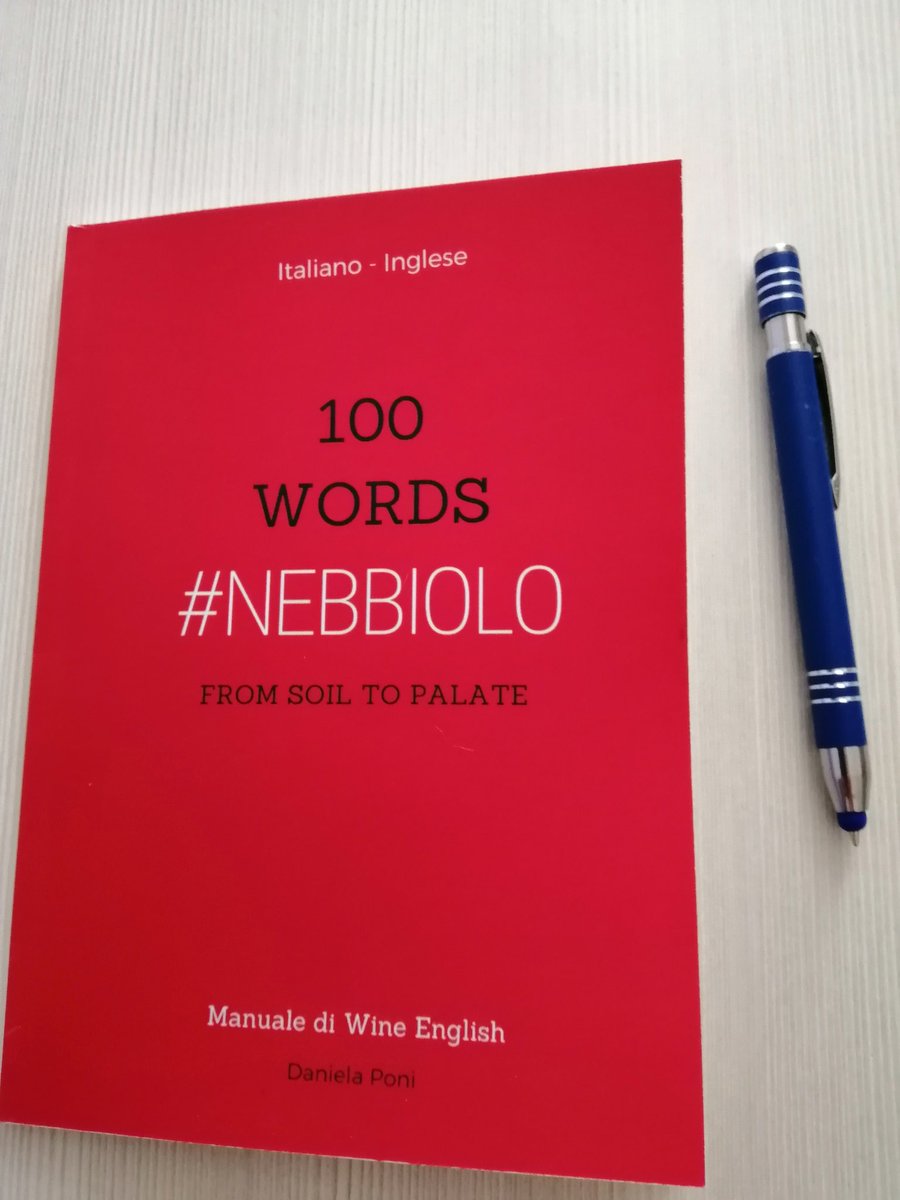 Un prezioso
"Manuale di Wine English" 
A cura di #danielaponi #tagvino
Frutto della sua personale ricerca, verifica ed esperienza.
Il manuale è stato realizzato per consentire di perfezionare il nostro inglese tecnico, in riferimento alla descrizione del vitigno #nebbiolo
Ottimo