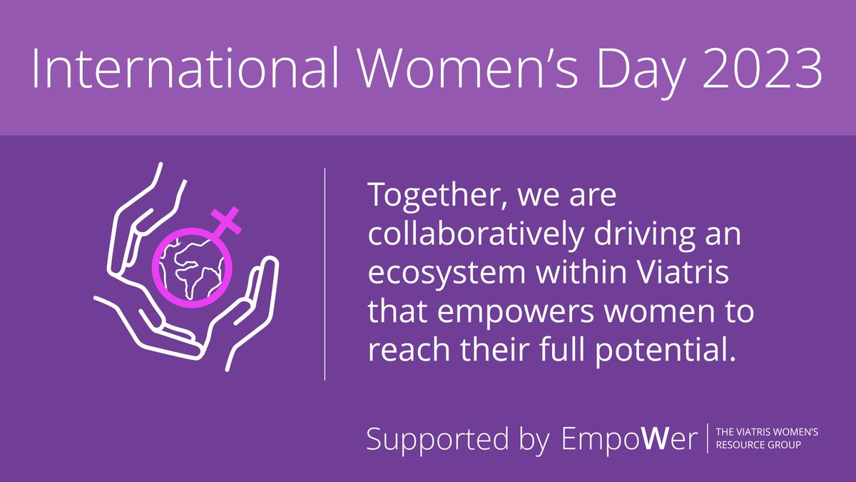 ViatrisInc's tweet photo. Our women’s employee resource group, EmpoWer♀️, advocates for an ecosystem within Viatris that empowers women to reach their full potential. On #IWD2023, we’ve launched a donation drive to support @dressforsuccess, an organization that helps women achieve economic independence https://t.co/0p7wnBYHTK
