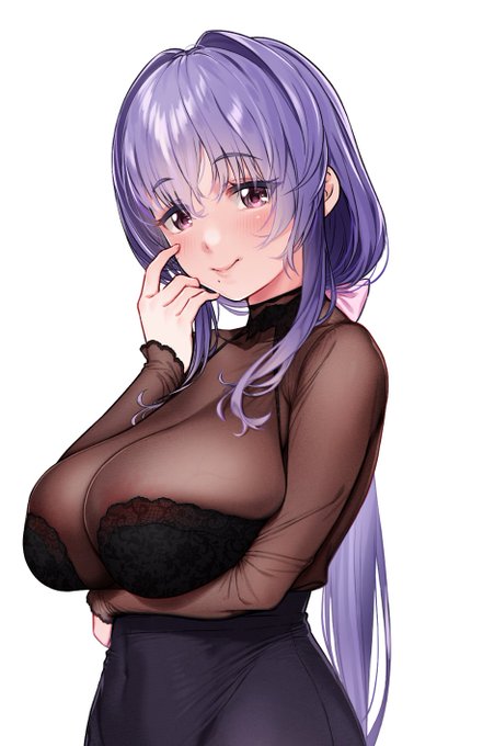 サキュバスホームステイの音声作品用に
過去の立ち絵を最新のコスに直してる 