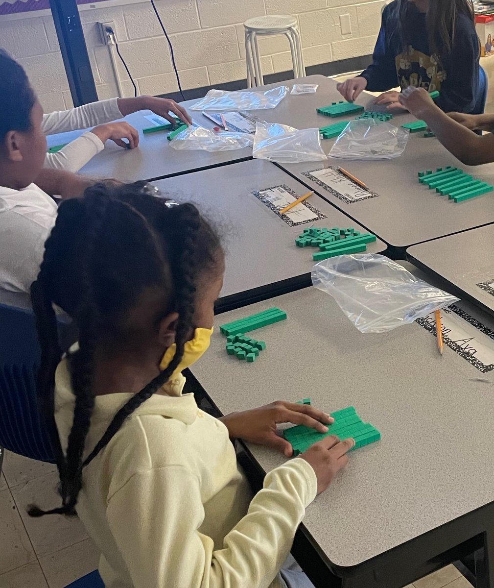 Making simple shifts in the packaged  curriculum takes the lesson from boring to engaging. We are learning the “workbook” triggers students to disengage and wait to be told. We want them to do the heavy lift! Clear your desk and let’s “play” with math! 🐥🐥🧮 #kcmempower2023