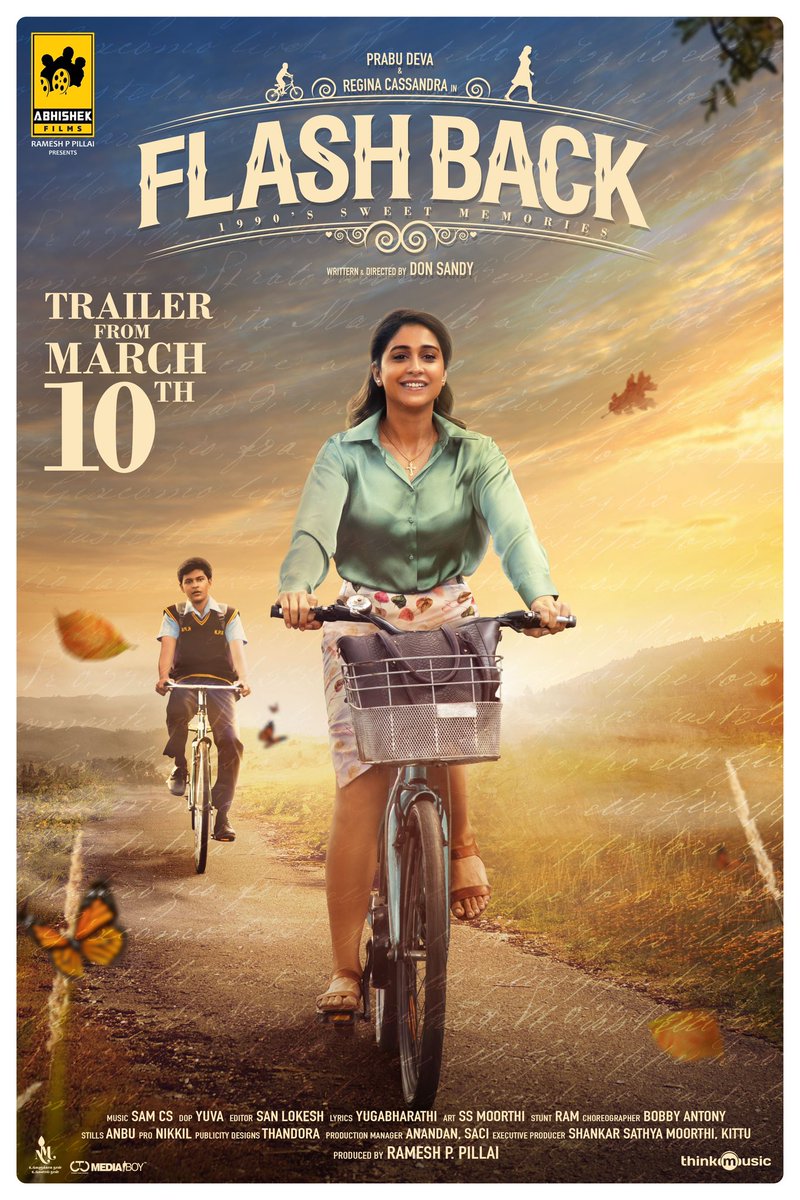 DOP yuva (@dopyuva) on Twitter photo My next project #FlashBack Trailer Releasing on this March 10th.
<a href="/PDdancing/">Prabhudheva</a> <a href="/Abhishek_films_/">ABHISHEK FILMS</a> <a href="/ReginaCassandra/">RegenaCassandrra</a> <a href="/anusuyakhasba/">Anasuya Bharadwaj</a> <a href="/VijayVishwaOffi/">Vijay Vishwa</a> <a href="/DSuryaa1/">D Suryaa</a>
<a href="/DonSandyDir/">Don Sandy</a> <a href="/Sanlokesh/">Sanlokesh Editor</a> <a href="/moorthy_artdir/">s.s.moorthi art director</a> <a href="/its_mebobs/">bobbyantony</a> <a href="/shankarsathyam1/">shankar sathyamurthy</a> <a href="/thinkmusicindia/">Think Music</a> <a href="/onlynikil/">Nikil Murukan</a> @CtcMediaboy My next project #FlashBack Trailer Releasing on this March 10th.
<a href="/PDdancing/">Prabhudheva</a> <a href="/Abhishek_films_/">ABHISHEK FILMS</a> <a href="/ReginaCassandra/">RegenaCassandrra</a> <a href="/anusuyakhasba/">Anasuya Bharadwaj</a> <a href="/VijayVishwaOffi/">Vijay Vishwa</a> <a href="/DSuryaa1/">D Suryaa</a>
<a href="/DonSandyDir/">Don Sandy</a> <a href="/Sanlokesh/">Sanlokesh Editor</a> <a href="/moorthy_artdir/">s.s.moorthi art director</a> <a href="/its_mebobs/">bobbyantony</a> <a href="/shankarsathyam1/">shankar sathyamurthy</a> <a href="/thinkmusicindia/">Think Music</a> <a href="/onlynikil/">Nikil Murukan</a> @CtcMediaboy
