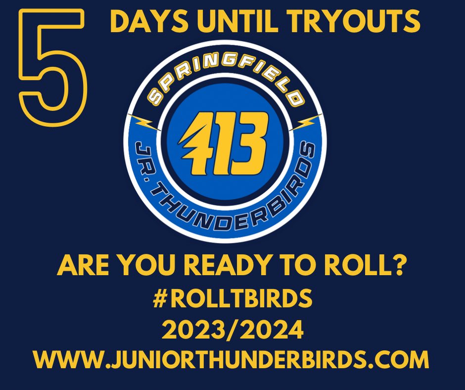 JrTBirdsHockey's tweet photo. Are you ready to roll?
#rolltbirds
#tbirdfamily
#springfieldrangers 

@e9bhlhockey https://t.co/VkoZcgWRCF