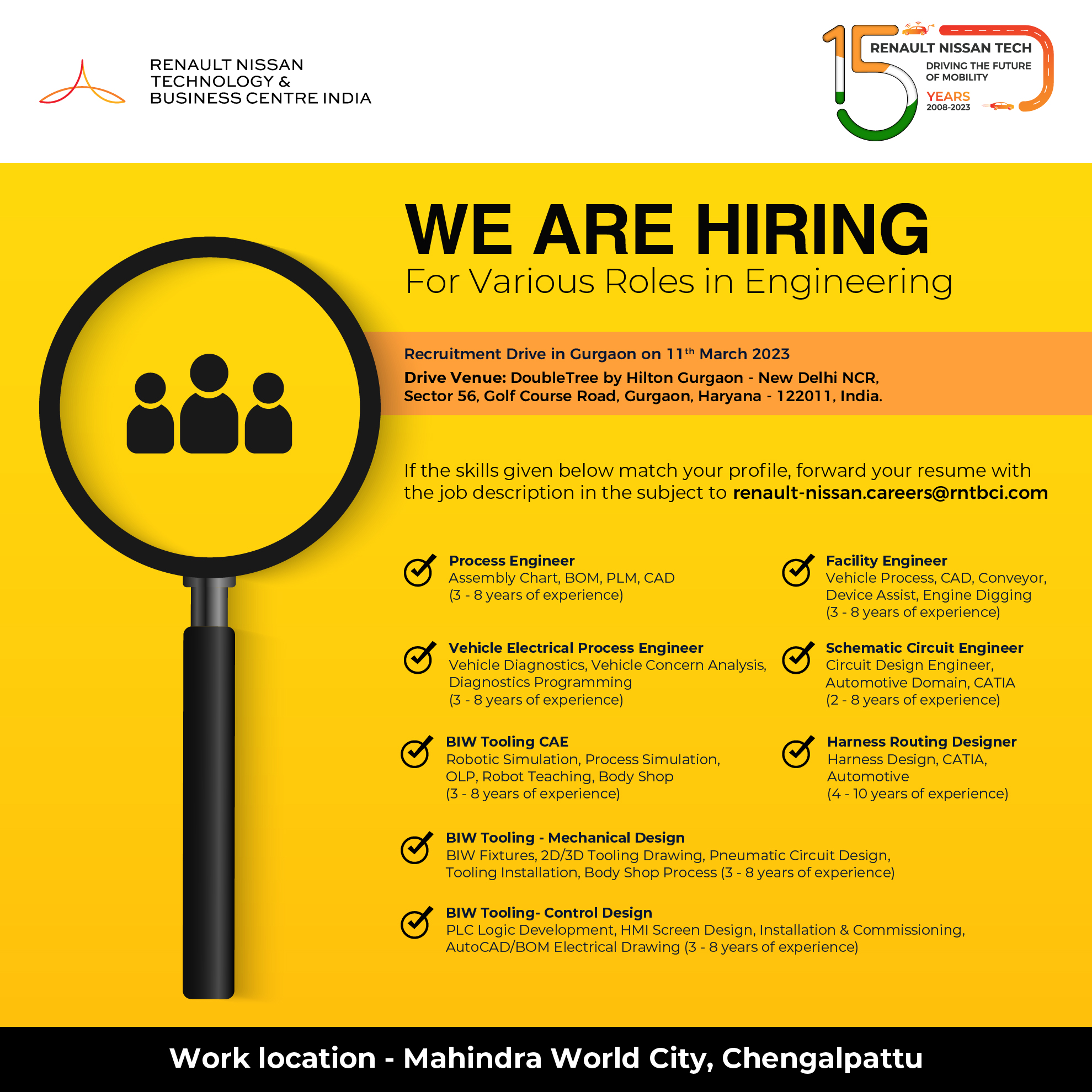 Renault Nissan Technology &amp; Business Centre India on X 