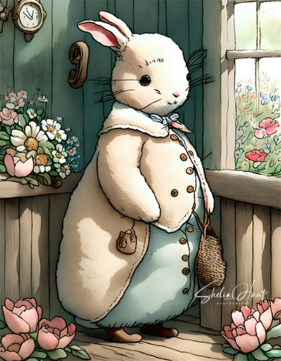 '𝐖𝐇𝐄𝐑𝐄 𝐈𝐒 𝐏𝐄𝐓𝐄𝐑 𝐑𝐀𝐁𝐁𝐈𝐓”
New artwork at bit.ly/3SOn3xR

#PeterRabbit #rabbit #Easter #bunny #bunnyrabbit #digitalart #BirthdayCard #EasterCard #fineart #homedesign #BuyIntoArt #fineart #homedecor #interiordesign #AYearForArt #SpringIntoArt #EasterRabbit