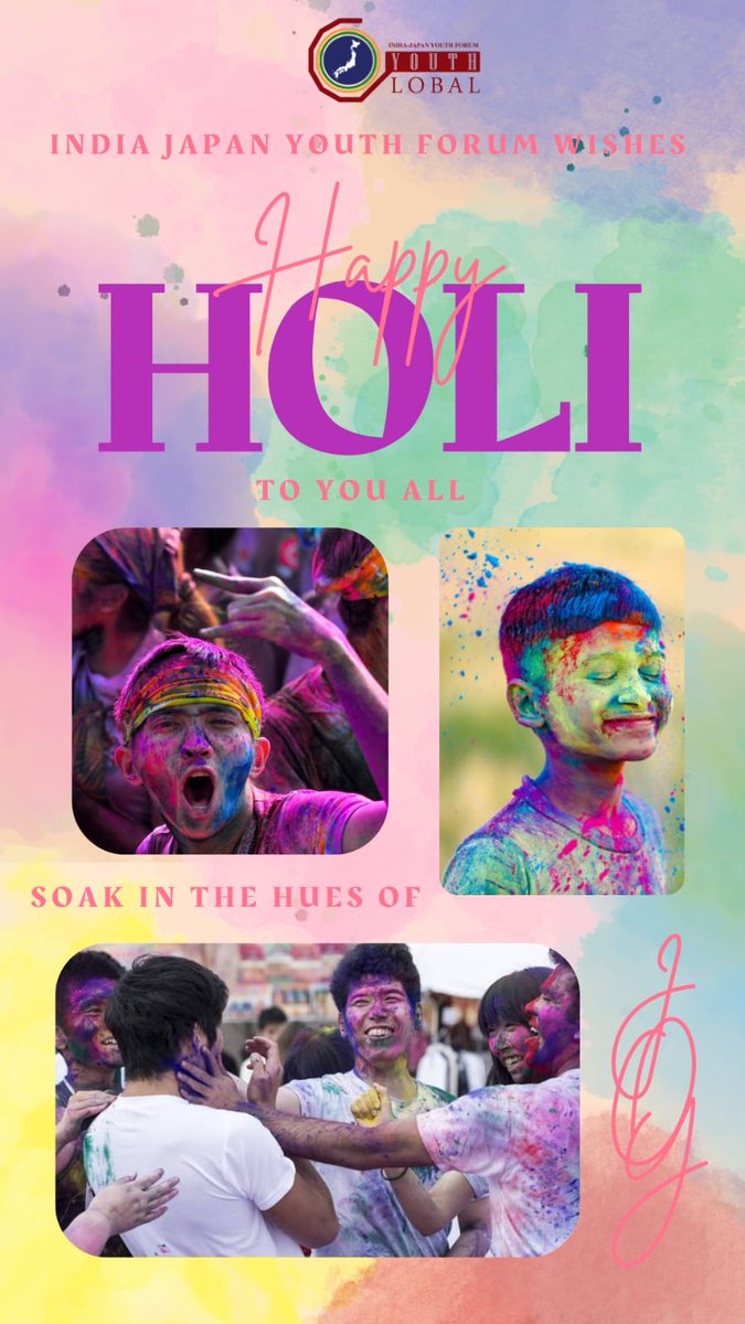 India Japan Youth Forum, Global Youth wishes you all a very happy Holi.