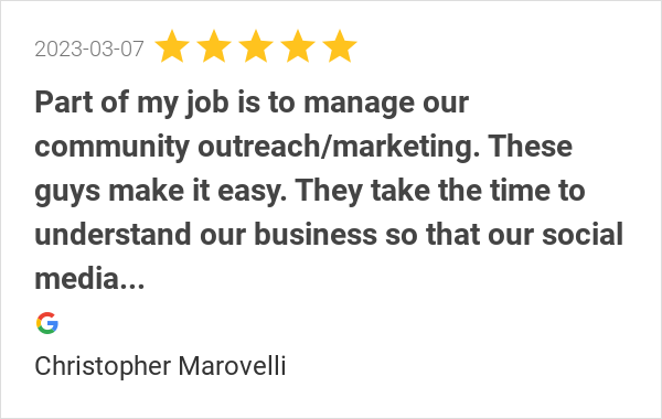 realtopdotcom's tweet photo. New 5.0-star Review: "Part of my job is to manage our community outreach/marketing. These guys make it easy.... https://t.co/4Ukj3IrpSE