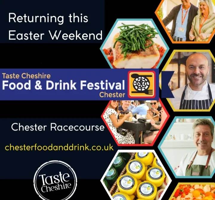 Our next event is Taste Cheshire Food & Drink Festival . Our first time at this event and we're really looking forward to serving up some amazing beers over the Easter weekend! #chesterfoodanddrinkfestival #chesterfoodanddrink #caskale #craftbeer #chester @TCFoodFestival