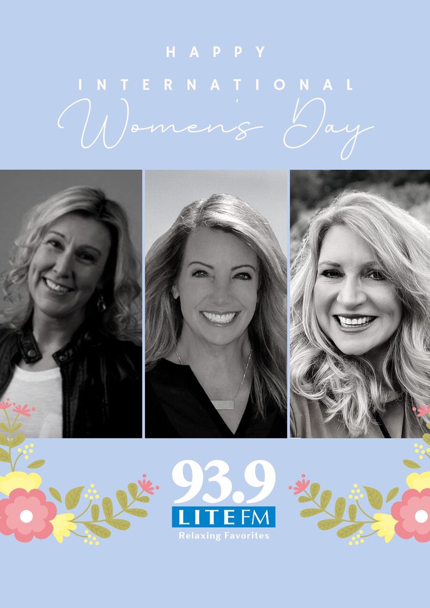 LITEFMChicago's tweet photo. Happy #internationalwomensday to all the lovely ladies of #litefm 💙

💙 @robinrock - @melforman - @radiodelilah we're so grateful for you 💙

🎶 Listen Live ➡️ https://t.co/UX4nc3jkUO https://t.co/F11AFDUOpx