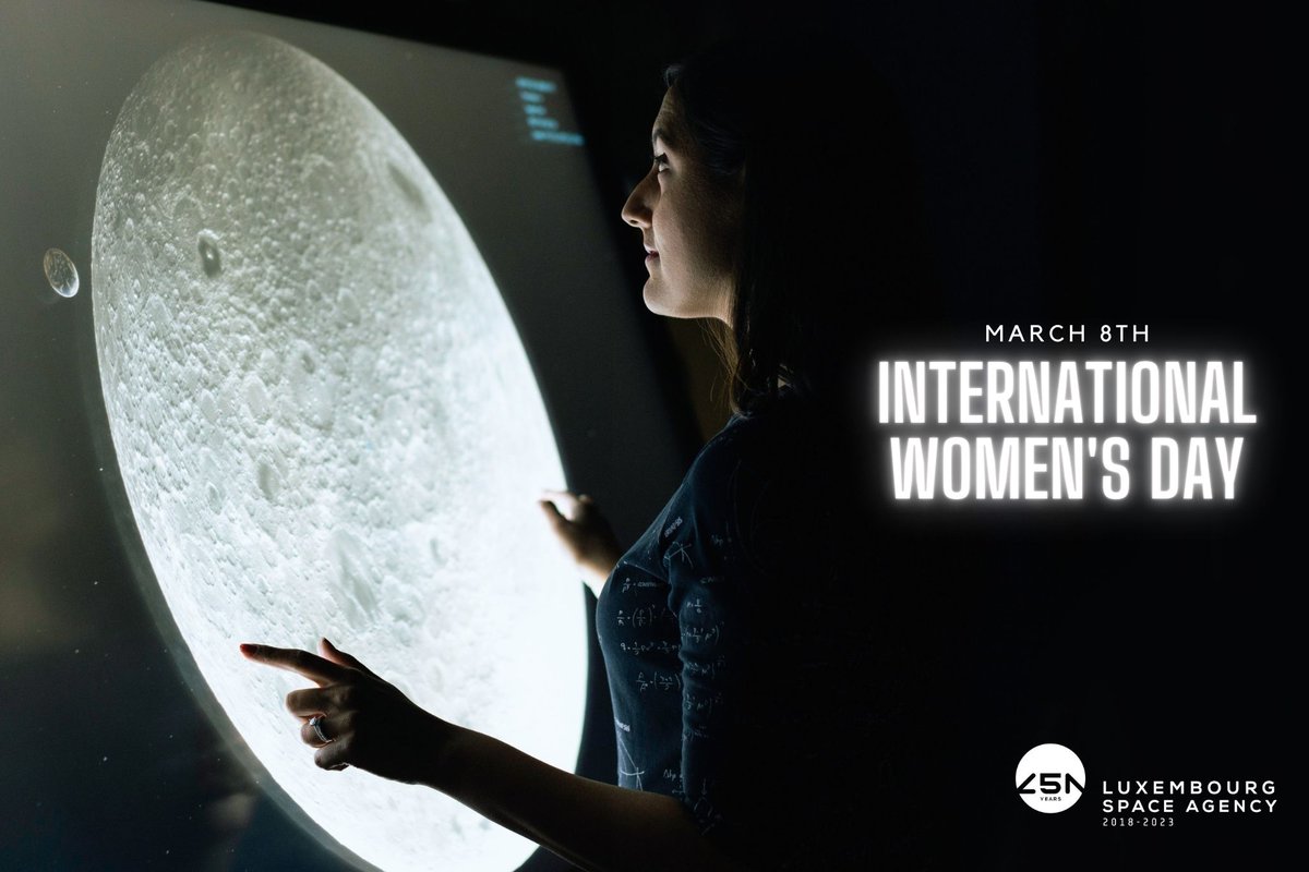 lsta_lu's tweet photo. RT LuxSpaceAgency: Celebrating International Women's Day today and every day 🎉👩‍🚀

As we take some time to reflect on what has been achieved by #women over the past few years, decades and even centuries, let's not forget to build and foster the talents a… https://t.co/jVUFvPfFZX