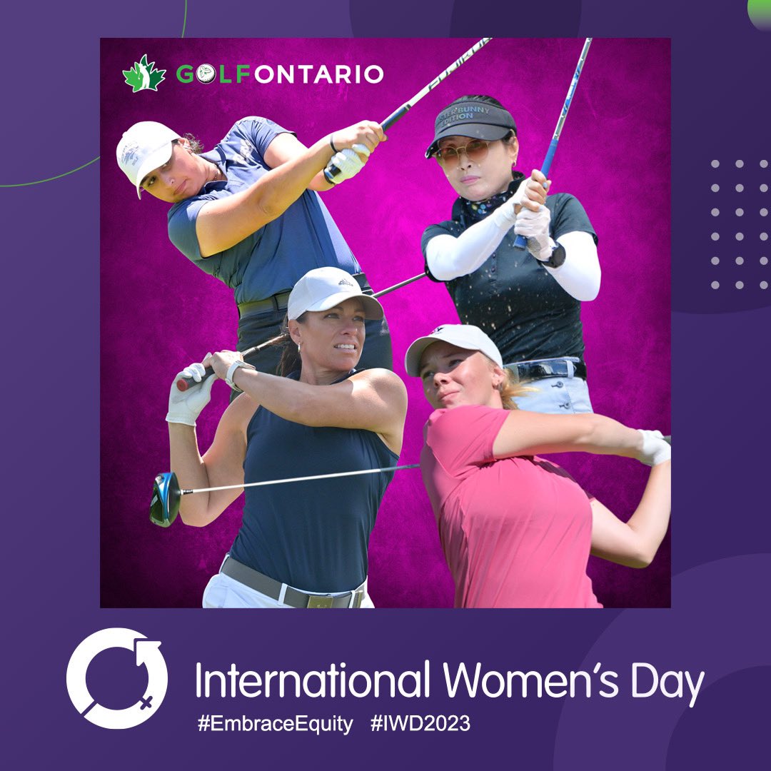Today is International Women’s Day and we celebrate girls and women shaping lives through golf. Read thoughts from volunteers, @jrgolfpathway players, members of <a href="/teamontariogolf/">Team Ontario</a> , past champions, @thegolfontario Board members and staff. 🔗 in Bio for full article

#IWD2023
