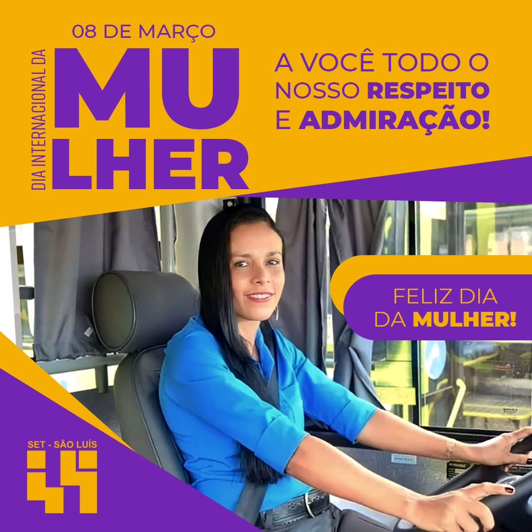 setsaoluis's tweet photo. 0⃣8⃣ de março é o Dia Internacional da Mulher❗
✔️ Feliz dia a todas as mulheres que nos enchem de alegria e fazem a nossa vida melhor pelo simples fato de existirem ✨
Parabéns!!! 👏🏻👏🏻👏🏻
•O SET mais próximo de você! 🤜🤛
#SetSlz #transportes #usuario #busao #diadamulher https://t.co/6umSOA5DZq