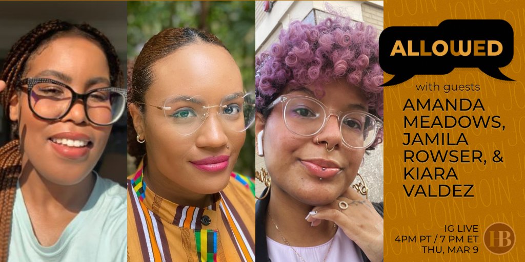 JamilaRowser's tweet photo. Tomorrow, Thursday, 3/9 @ 7pm ET, I’ll be on an IG live hosted by @hellobarkada along with @amandonium and @dezinpub about avoiding burning in comics.
Come thru! https://t.co/YiyDNCKrd3 #AllowedWithHB https://t.co/edqG7CSGd0