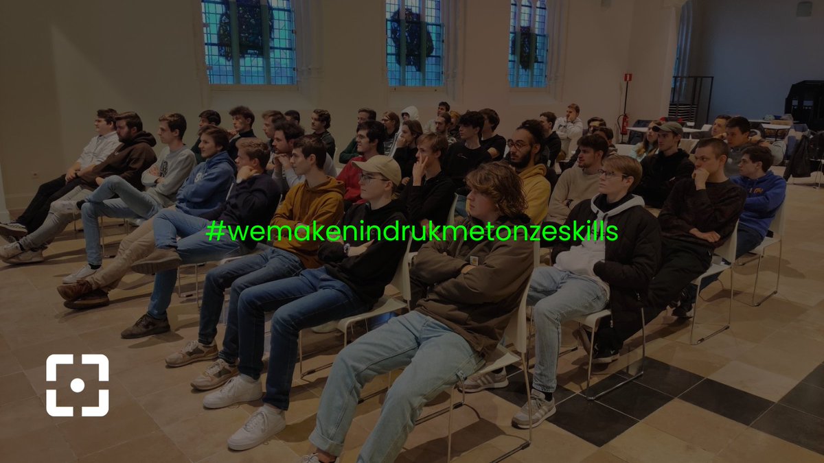 EuricomNV's tweet photo. Onze expertise delen met de young professionals van @odiseehogesch &amp; @Hogeschool_Gent? Check! Kudos voor Tom &amp; Sybren om dit met zoveel enthousiasme &amp; passie te doen! 🙌

✅ Intro to Rust - @Tom_Marien 
✅ Can you build a design system with ChakraUI Vue? -  @Carwack 

#euricom https://t.co/95vgLL4cjz