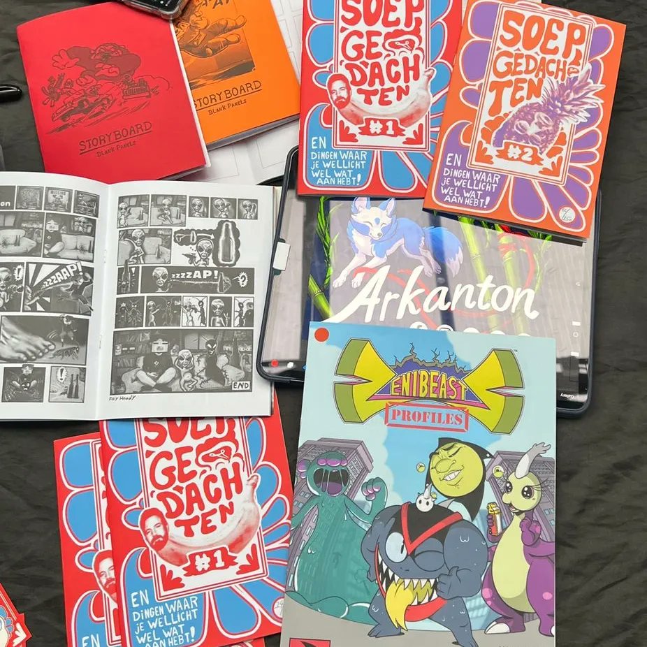 ArcaneCircus's tweet photo. Arcane Circus will be at Comic Art and Beer Rotterdam this Sunday together with Dennis de Bruin & Anton Mansuett. Get your copy of Zenibeasts Profiles there!
12 March 2023
Comics, Art & Beer @rotownrotterdam
14:00 - 17:00
#zenibeasts #kaiju #comics #rotterdam #stripmarkt https://t.co/AGvMJuMtga