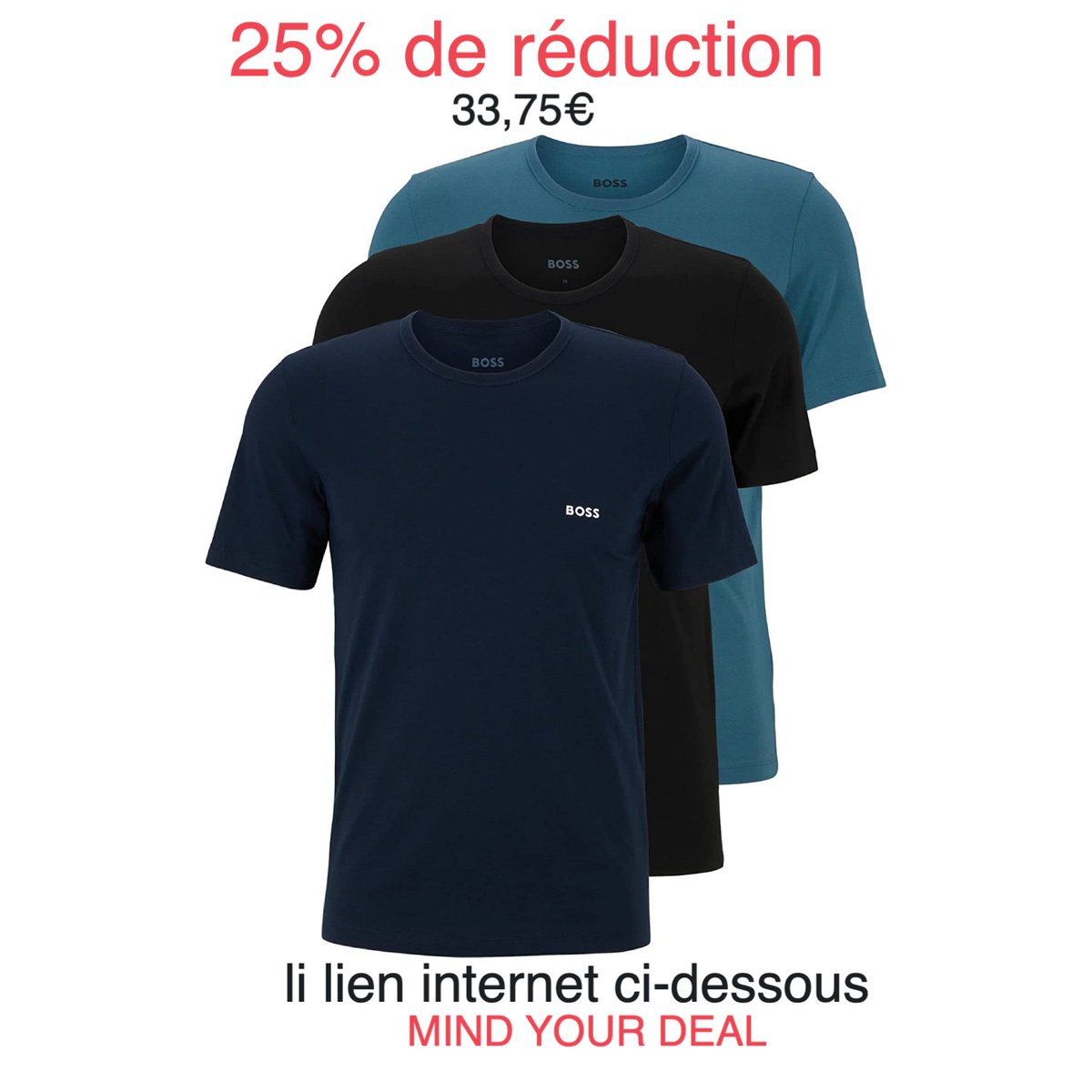 SurfingIndex's tweet photo. 33,75€ (25% de réduction) sur BOSS Hommes TShirt, 3P
Ventes (affiliate)- https://t.co/OKTKuNNCJP

#amazonventes #ventes #reduction #offer #sale #hommes #tshirt #hommestshirt #man #boys #fashion #manfashion #homeesfashion #france #paris #follow https://t.co/jgobyBhlNY