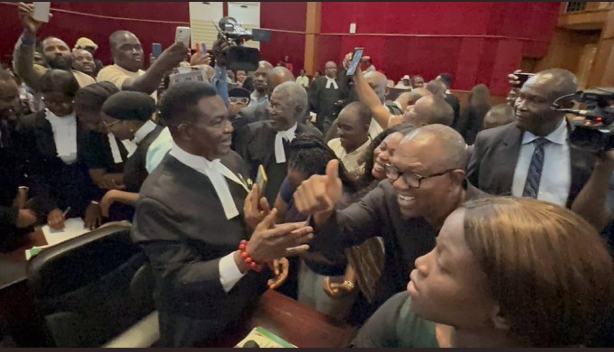 HE Peter Obi in Appeal Court 

Victory is Coming!!!🔥🔥