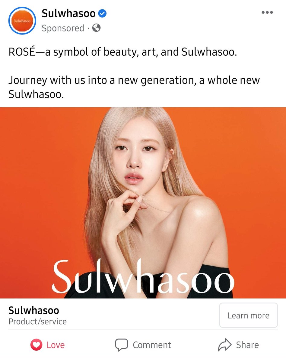 mymusicianRosie's tweet image. &quot;ROSÉ — a symbol of beauty, art, and Sulwhasoo.&quot;

#ROSÉxSULWHASOO