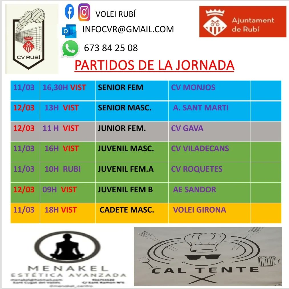 Club Voleibol Rubí tweet media