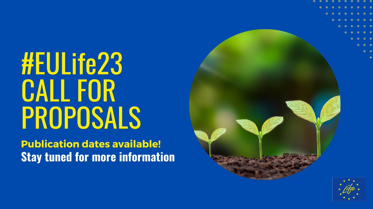 Surprise, surprise 🎁

The publication dates for the #EULife23 Call for proposals are out!

If you have a project that supports:

🌍 Environmental &amp; #ClimateAction
🐝#EUBiodiversity conservation
♻️The transition to a #circulareconomy

...this is for you 👉 europa.eu/!MFBcQM
