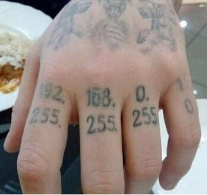 boudjema_kan's tweet image. I hope that tattoo doesn&apos;t cause any IP conflicts when shaking hands with someone from the same network 😂 #192.168.1.0 #NetworkingHumor
