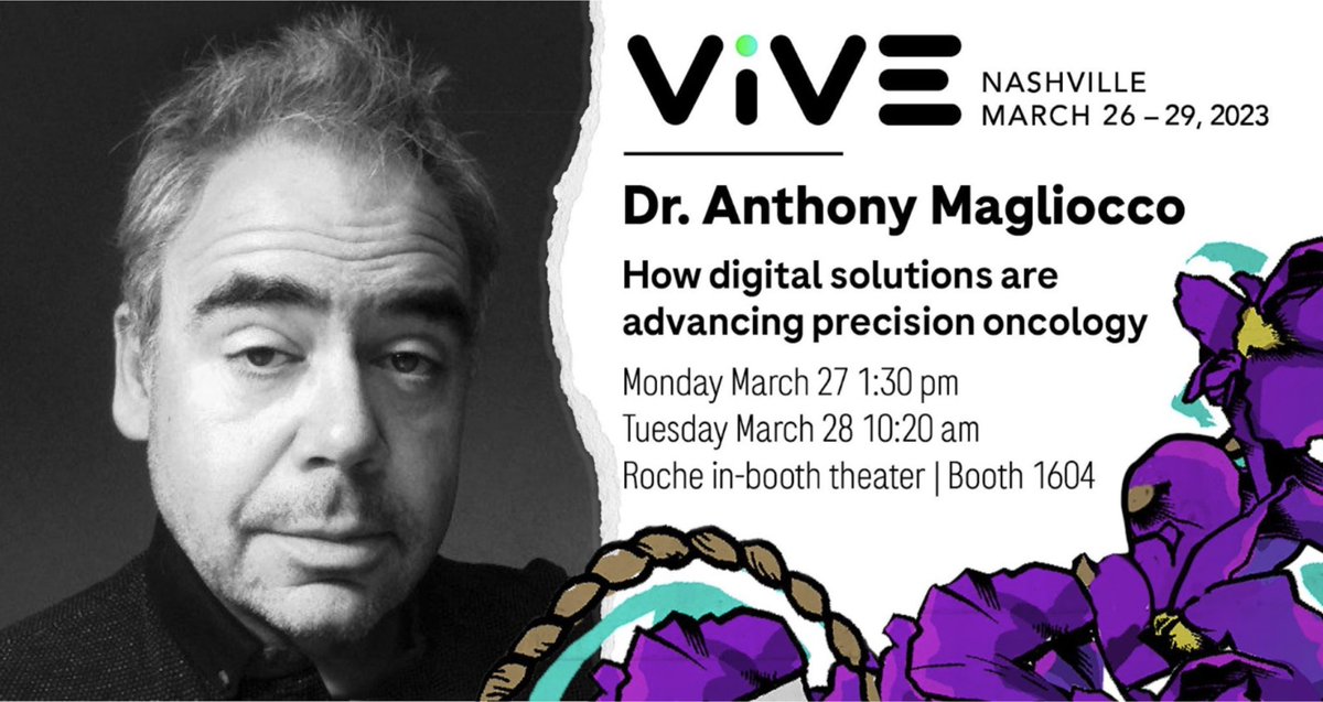 Join me at #ViVE23, where I’ll share how Protean BioDiagnostics uses digital solutions to support genomic interpretation and personalized treatment plans. Find us at the Roche in-booth theatre, Monday March 27, 1:30 p.m., and Tuesday March 28, 10:20 a.m.