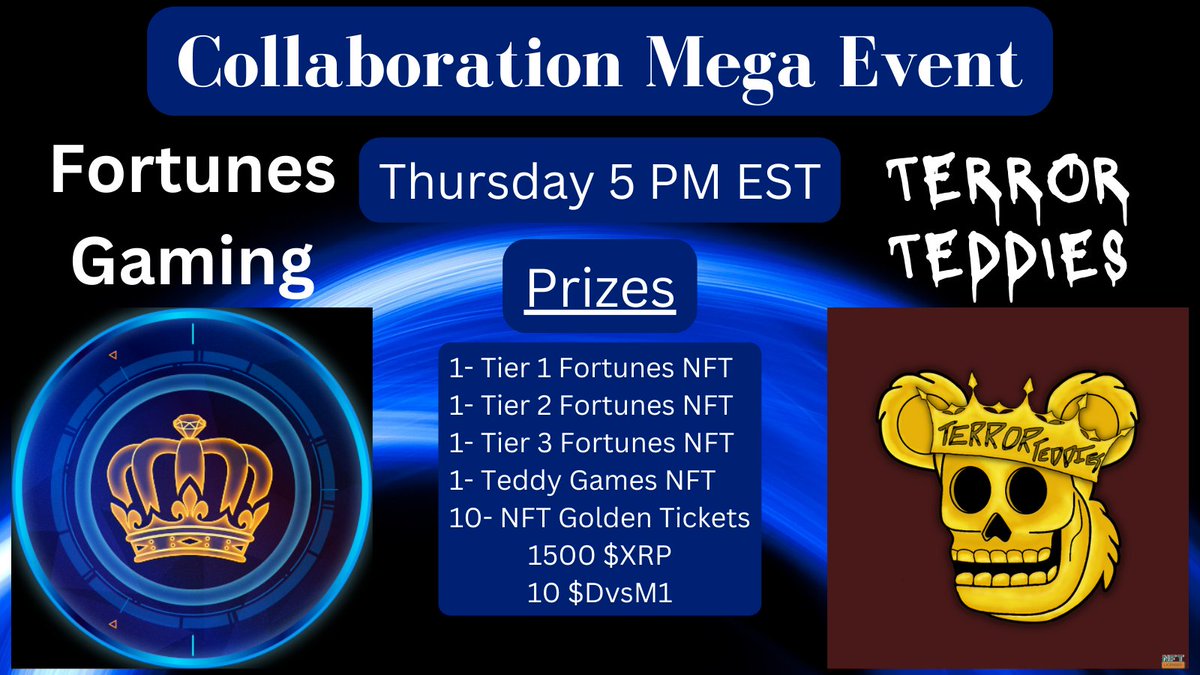 MaliaJacinth's tweet photo. Get prepared to share your thoughts in this interesting twitter space with @Fortunes_X & @DrDvsWorkshop .
✅ Twitter Space: https://t.co/1EBa9Yh0ex
⚡ 3/9/2023
⏰ 4PM CST
Set a reminder now and listen for a chance to win amazing prizes.
#FortuneX #XRPCommunity
#XRPLedger https://t.co/FVpCbhOOpL